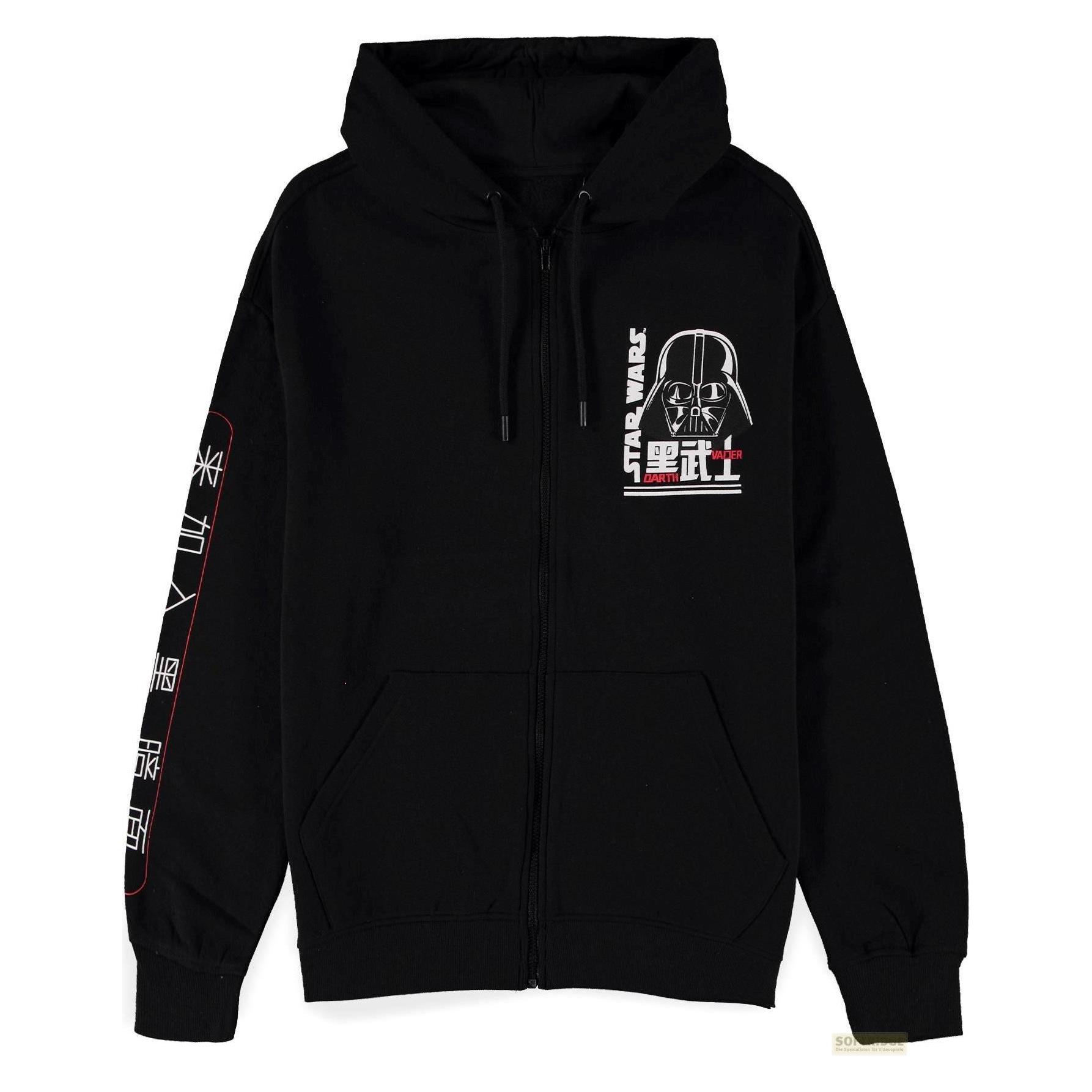 Difuzed, Herren, Pullover, Star Wars - Dark Vader - Hoodie Zipper Homme (M), Schwarz, (M)