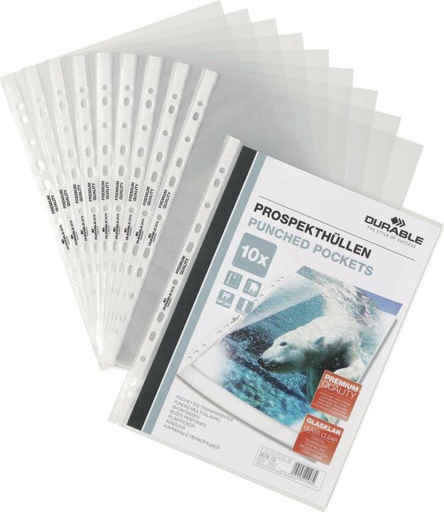Actual product image Durable Leaflet cover A4 crystal clear (A4, 10x)