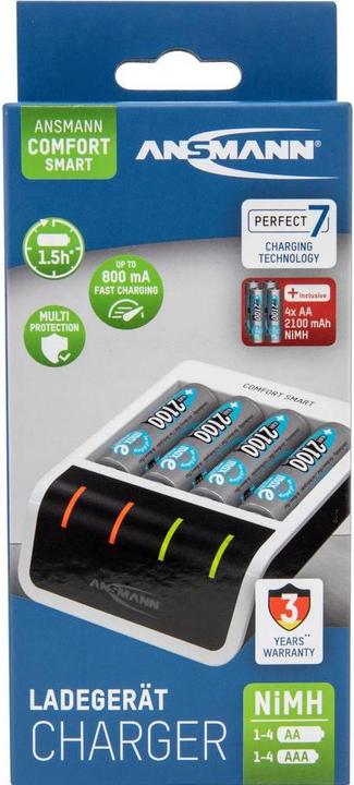 Produktbild Ansmann Comfort Smart (4 Stk., AA, 800.80 mAh, Akku)