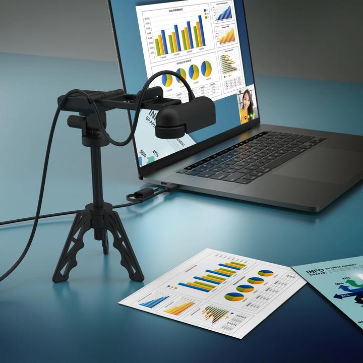 Actual product image j5Create JVU250 Webcam HD con commutazione di messa a fuoco automatica e manuale, 2 MP, 1920 x 1080 (2 Mpx)