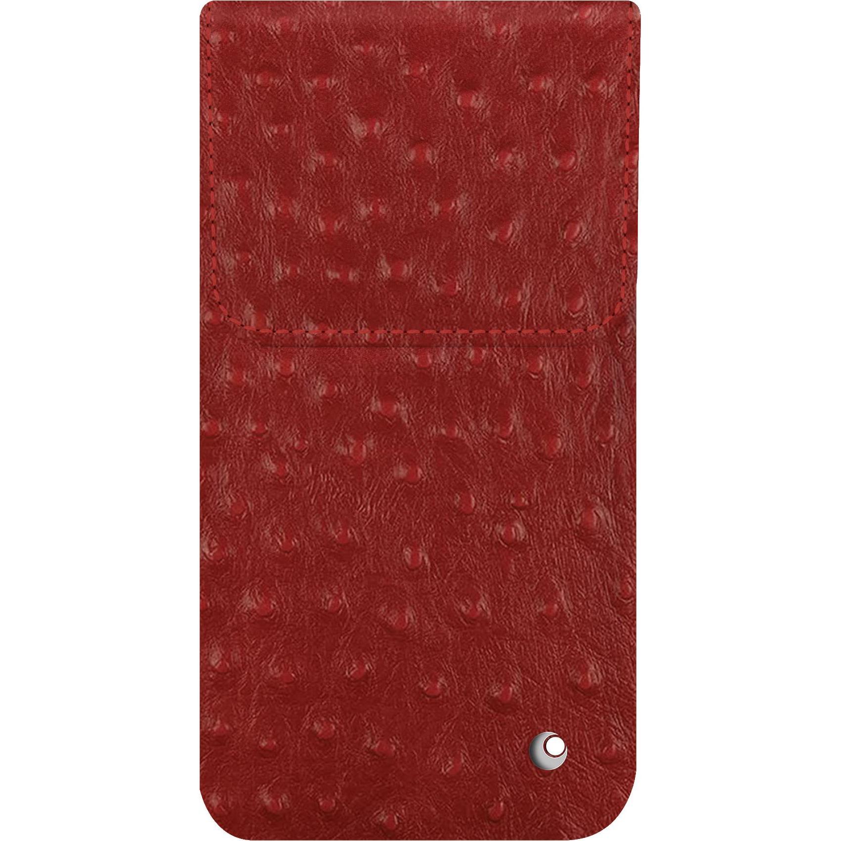 Noreve Lederschutzhülle (Apple iPhone 16 Pro), Smartphone Hülle, Rot