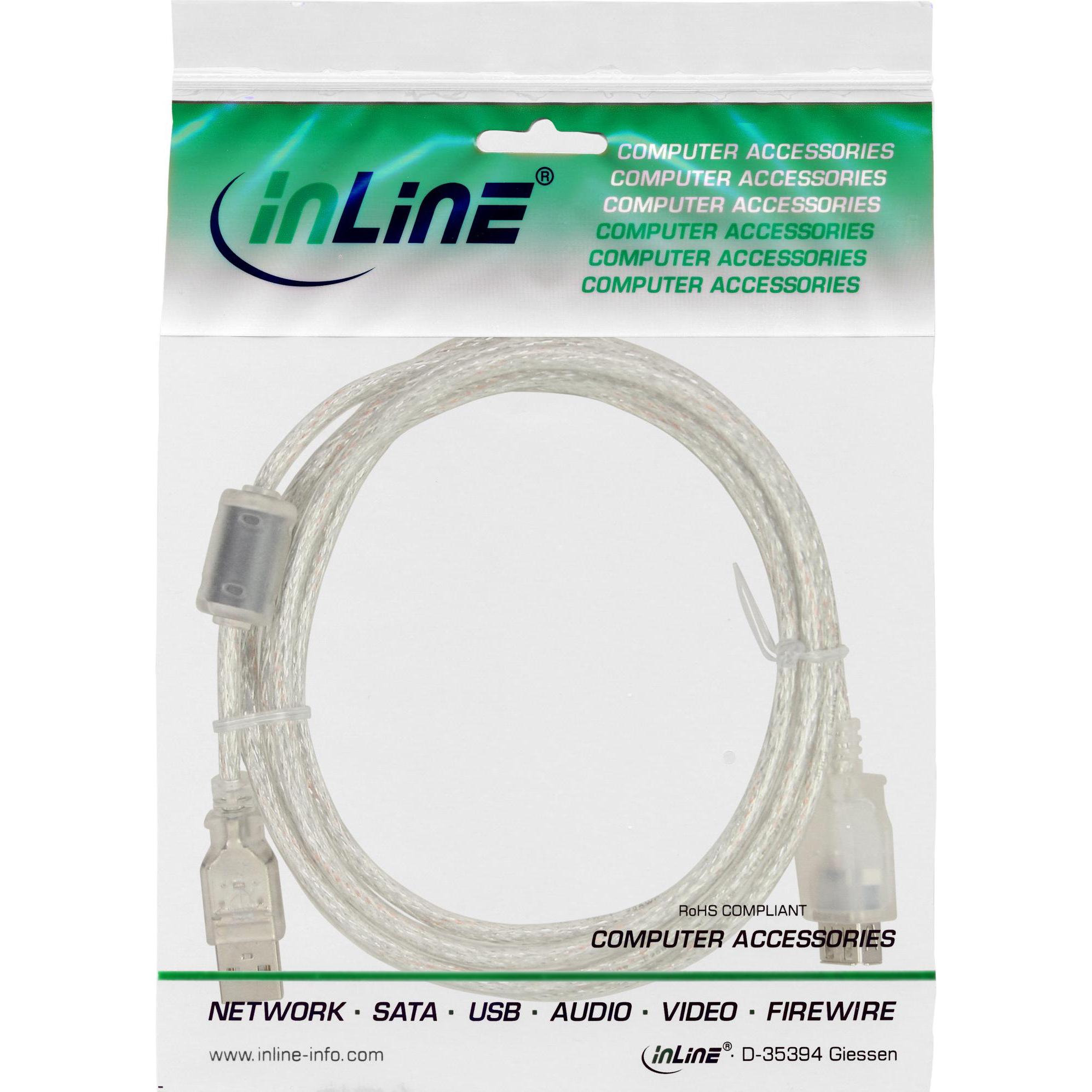 Thumbnail - InLine USB 2.0 Verlängerung (1 m, USB 2.0), USB Kabel
