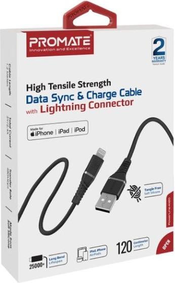 Produktbild ProMate PowerLine-Ai120 Black Lightningkabel (1.20 m)