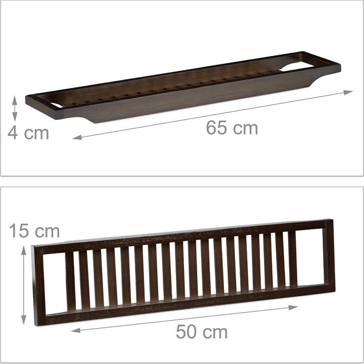Image du produit Relaxdays Tablette de bain (15 x 65 x 4 cm)