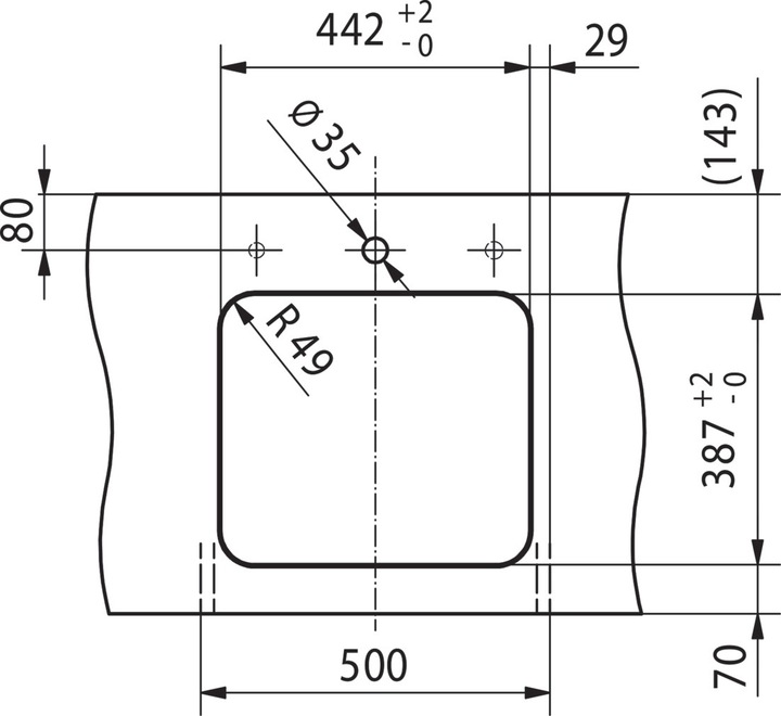 Actual product image Franke Undermount sinks Largo LAX 110 45 (47 cm, 41.50 cm)