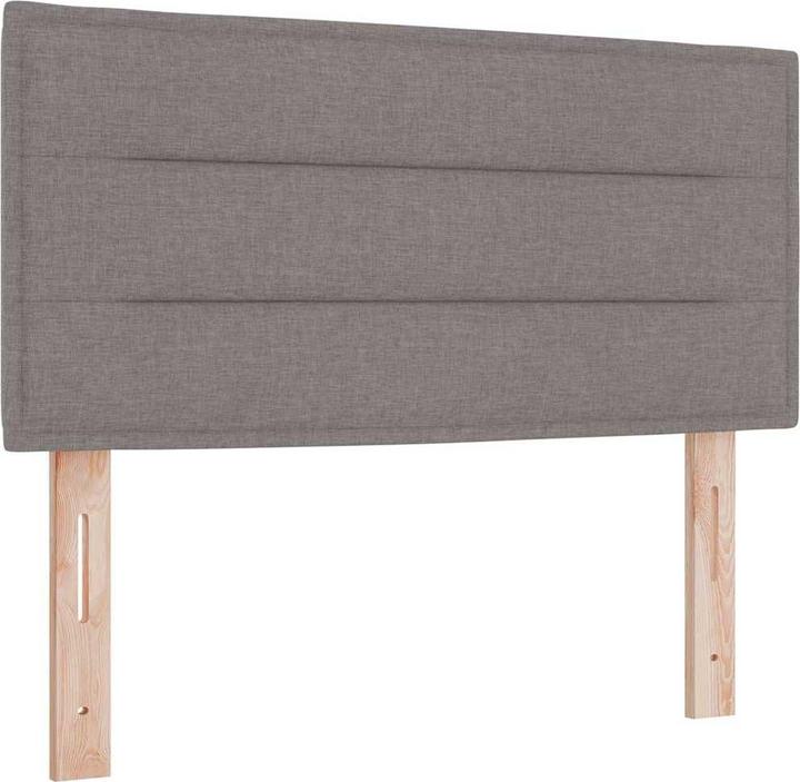 Image du produit VidaXL Lit Boxspring Avec Matelas Tissu Taupe (100 x 200 cm)