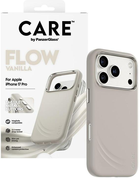 Actual product image PanzerGlass CARE by Feature FLOW Case Vanilla w. MagSafe iPhone 17 Pro (Apple iPhone 17 Pro)