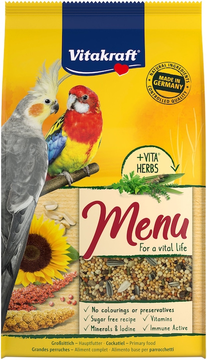 Actual product image Vitakraft Vita menu for large parakeets (1 x, 1 kg)