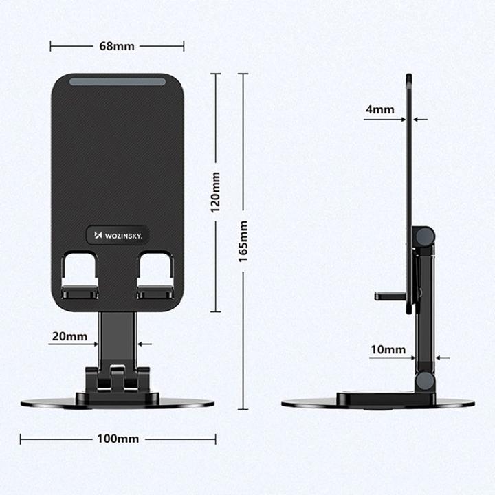 Actual product image Wozinsky Podstawka Podstawka WPT-K393 stabilna podstawka stojak pod telefon tablet - czarna