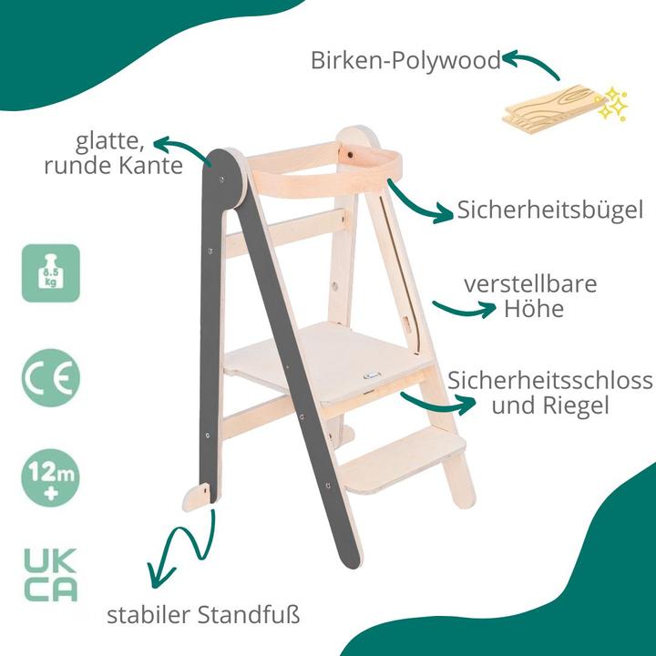 Actual product image MamaToyz Folding learning tower