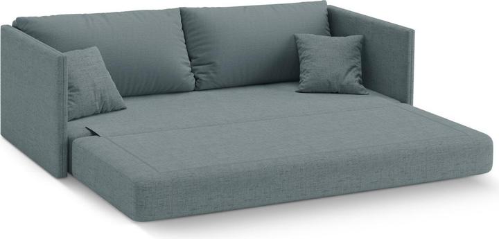 Actual product image Cosmopolitan Design Sofa With Bed Function, "Shannon", 3 Seats, Light Blue, 209x94x87 Made in Europe (3-seater)