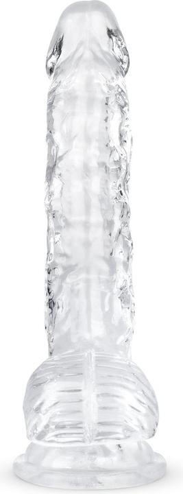 Actual product image Easytoys Jelly Dildo with Balls - 15 cm