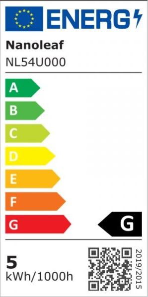 Energie-Label Nanoleaf Essentials Smart GU10 Matter 3er Pack (GU10, 5 W, 400 lm, 3 x, G)