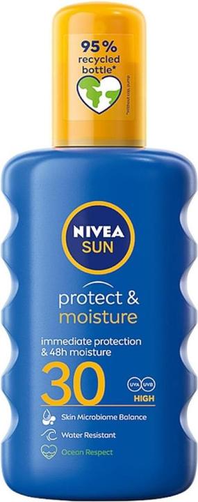 Actual product image NIVEA Sun Protect & Moisture Moisturising Sun Spray Lotion Spf30 200Ml (Sun spray, SPF 30, 200 ml)