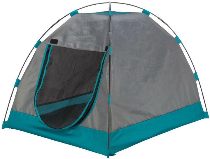 Produktbild Trixie Zelt für Hunde, 80 × 63 × 65 cm, Dunkelgrau/Petrol (Hund)