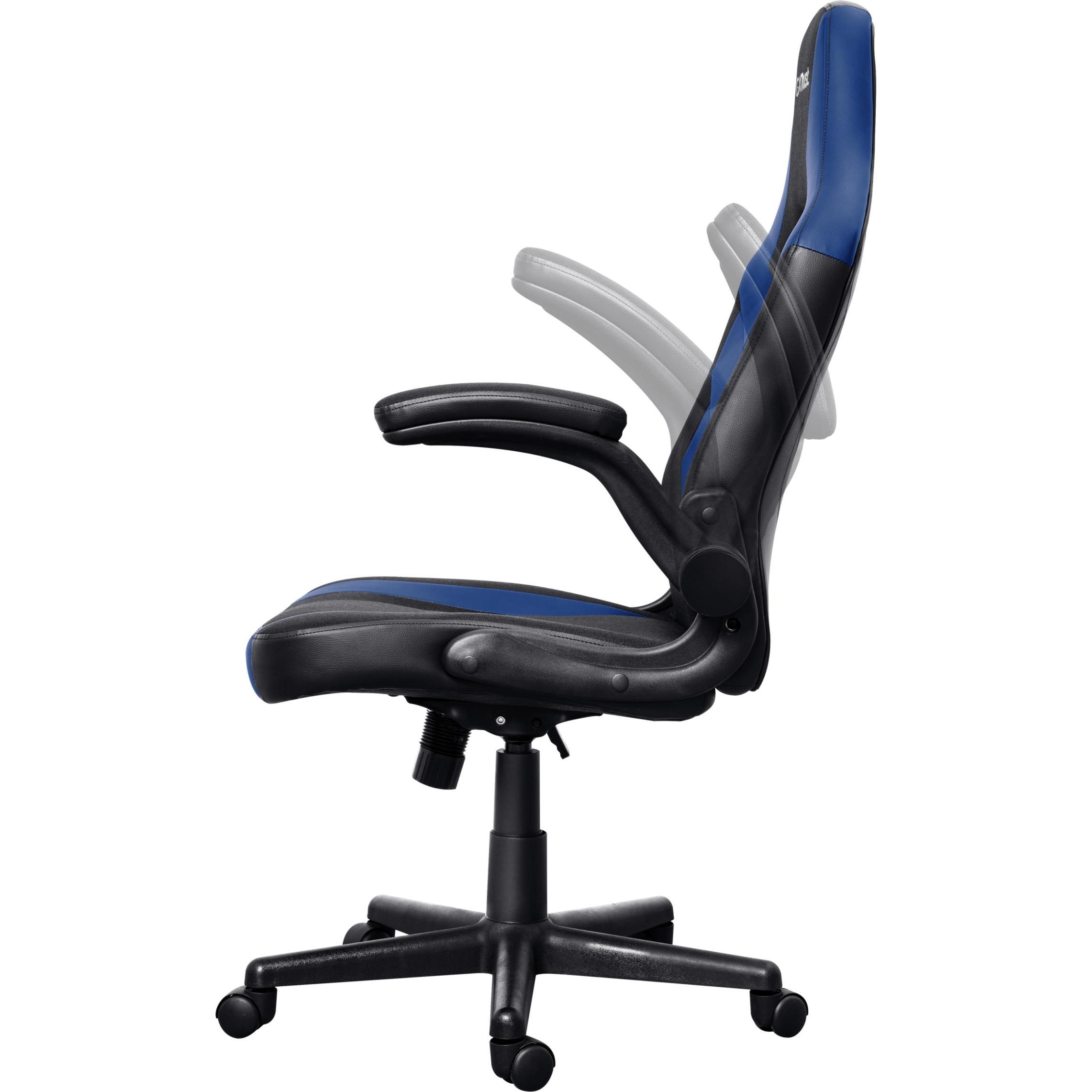 Trust GXT 703B Riye Gaming-Stuhl Schwarz/Blau, Gaming Stuhl, Schwarz, Blau
