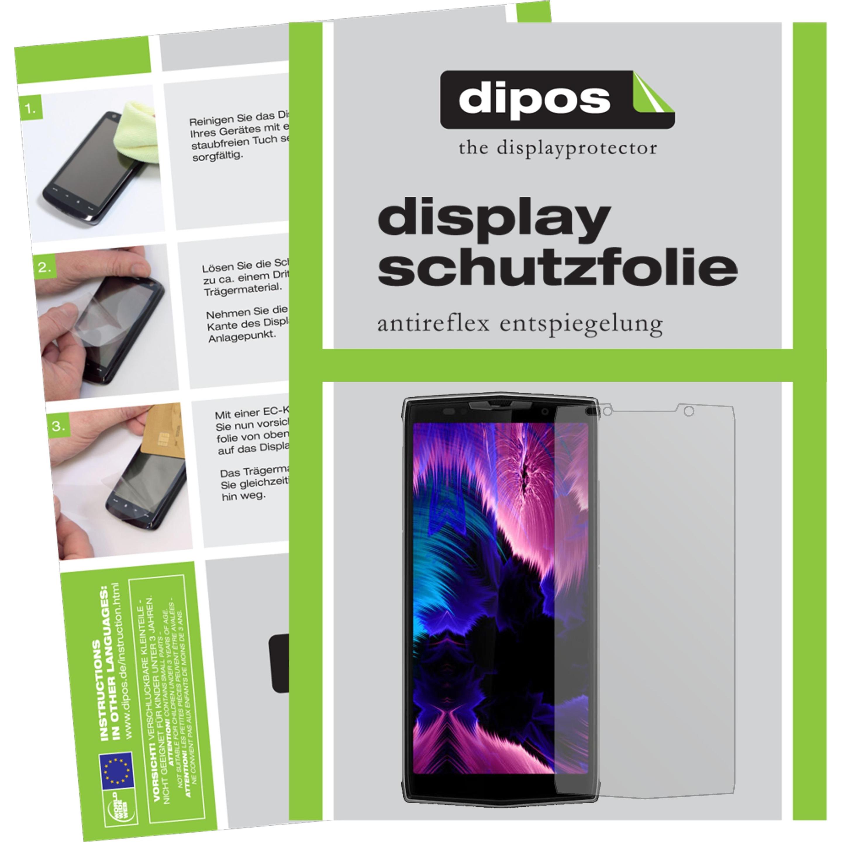 Dipos Displayschutzfolie Antireflex (1 Stück, Doogee BL9000), Smartphone Schutzfolie, Transparent