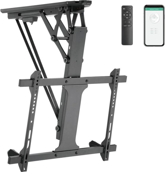 Image du produit Techly Support TV pivotant motorisé pour plafond (Plafond, 35 kg, 32" - 70")