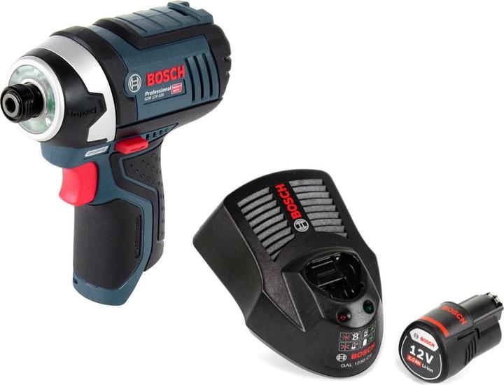 Actual product image Bosch Professional Bosch GDR 12V-105 Cordless Impact Driver 1/4" 105Nm + 1x Batterie 2.0Ah + 1x Quick Chargeur (Rechargeable battery operated)
