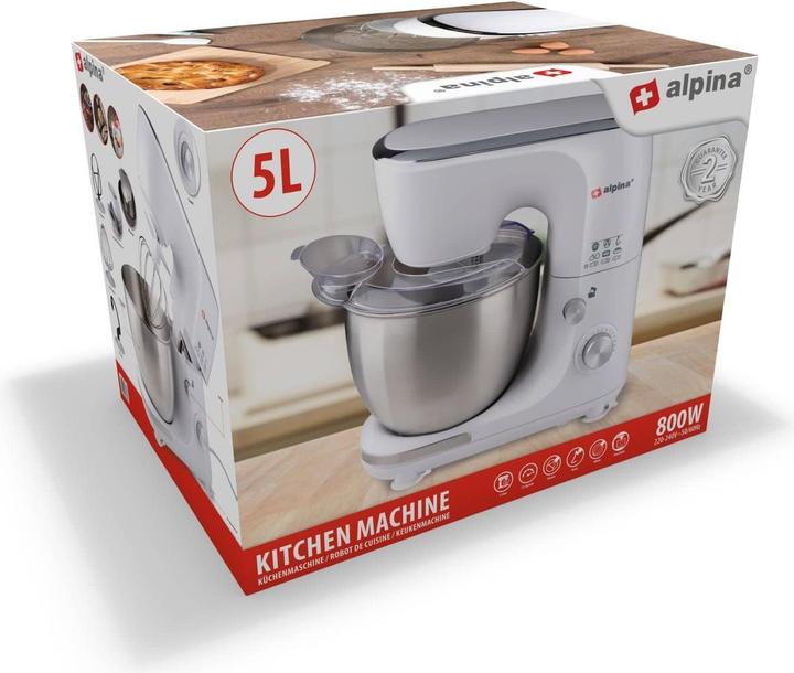 Produktbild alpina Kitchen machine 5L white (800 W, 5 l)