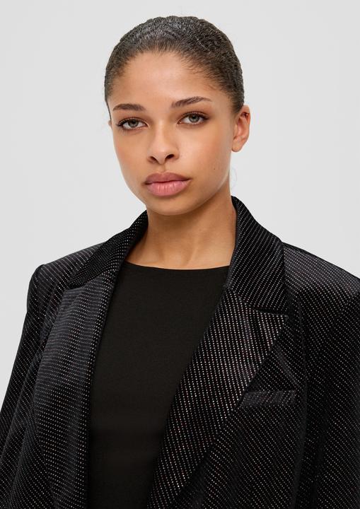 Actual product image s.Oliver Indoor-Blazer Samtblazer mit Glitzer (40)