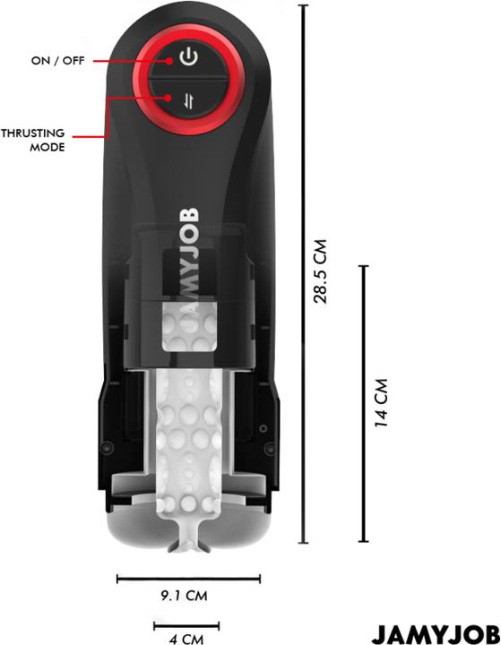 Produktbild Jamyjob Automatischer Vagina-Masturbator Mit Gravity-Funktion, 5 Saugmodi