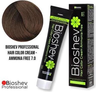 Image du produit Bioshev Professional Hair Color Cream Ammonia Free 100ml - 7.0 / Blond (7.0, Blond)