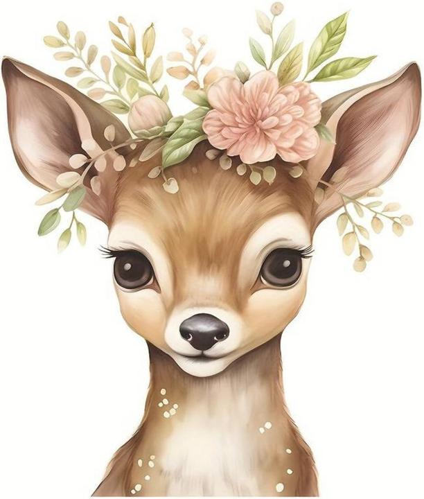 Immagine prodotto Milkii Cervo adesivo da parete (30 x 30 cm)