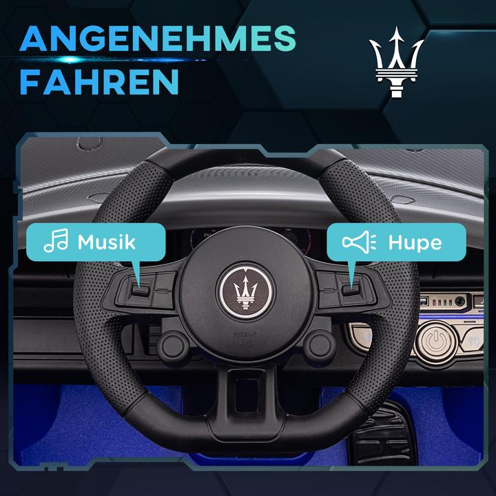 Actual product image Aiyaplay Kinder Elektroauto Kunststoff, Metall Blau (12 V)