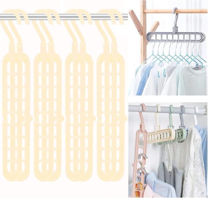 Produktbild König Design Magischer Platzsparend Hosenbügel Kleiderbügel Hosenbügel Mehrfach Hosenbügel (1x)