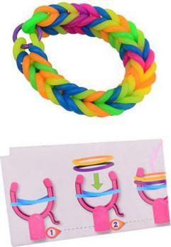 Immagine prodotto Johntoy Braccialetto da legare XXL, 72 pezzi. (19 cm, Elasticità)