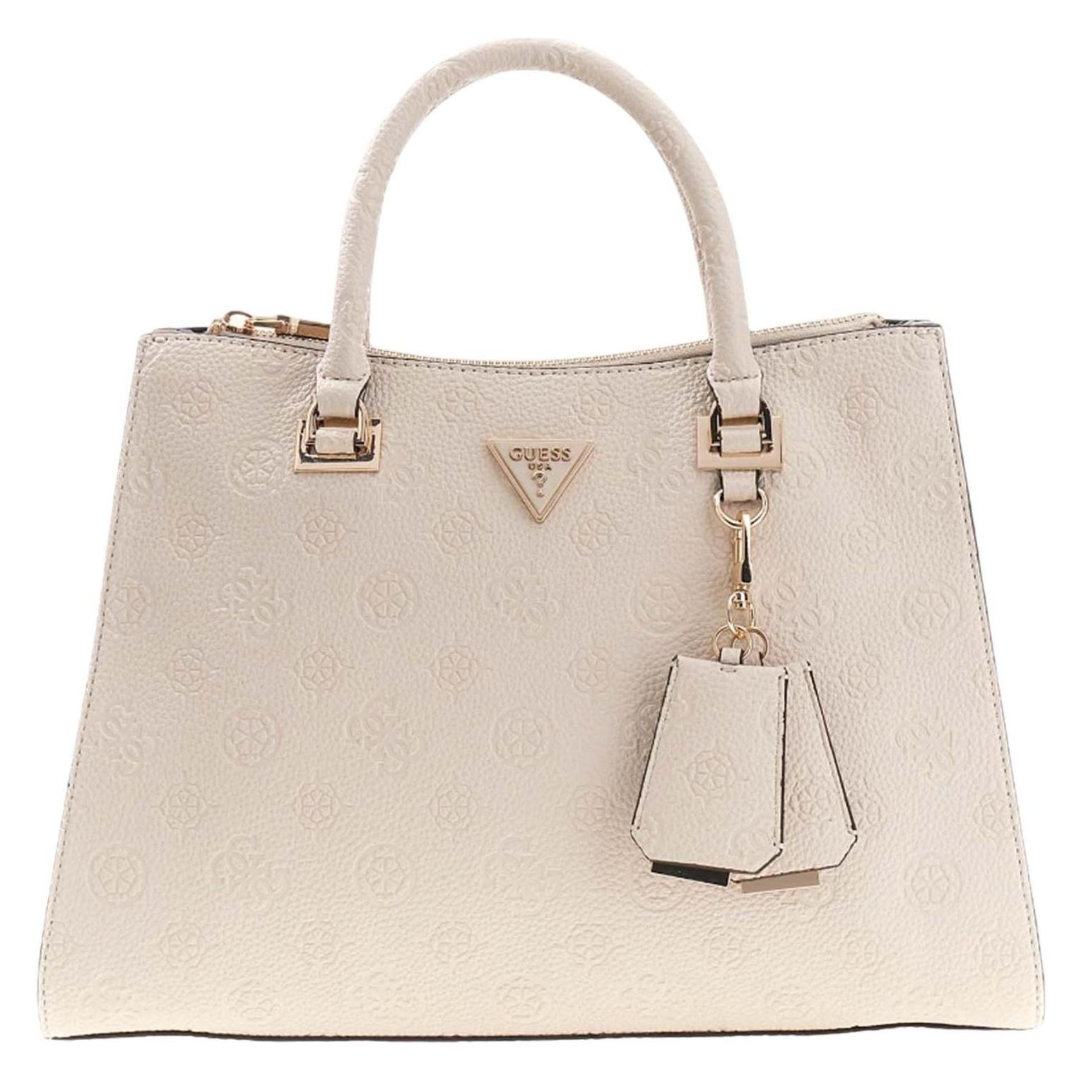 Guess, Damen, Handtasche, Cresidia Ii Society Satchel, Beige