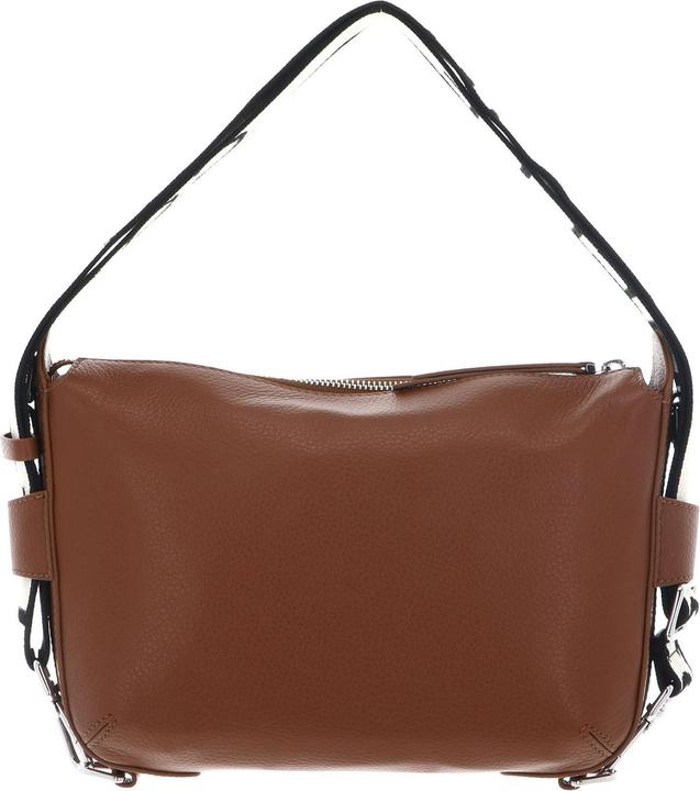 Actual product image Coccinelle Gretel Ribbon Crossbody Bag Grained Leather