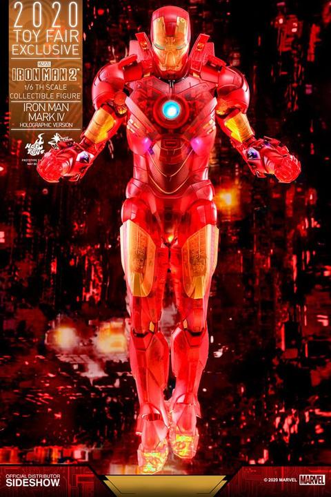 Actual product image Hot Toys Marvel Iron Man Mark IV 1:6 Movie Masterpiece Action Figure