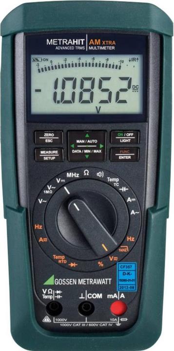 Image du produit Gossen Multimètre portable numérique Metraw (CAT III 1000V, CAT IV 600V)