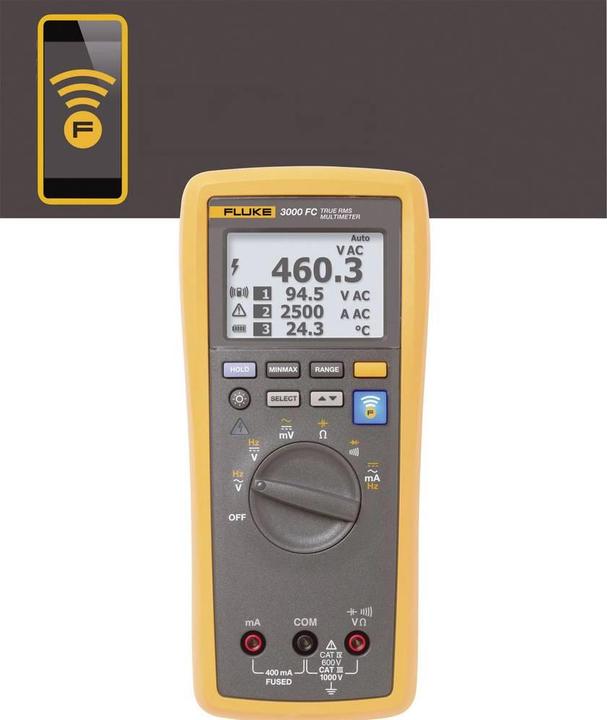 Produktbild Fluke Hand-Multimeter digital FLK-30 (CAT III 1000V, CAT IV 600V)