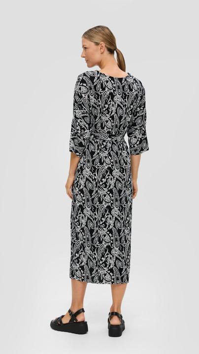Image du produit s.Oliver Kleid Midi-Kleid mit Plisseefalten (36)