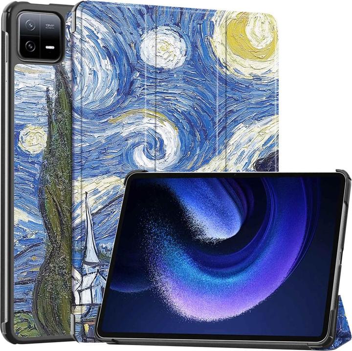 Cover-Discount Xiaomi Pad 6 - Tri-fold Smart Case Nachthimmel (Xiaomi Pad 6, Xiaomi Pad 6 Pro)