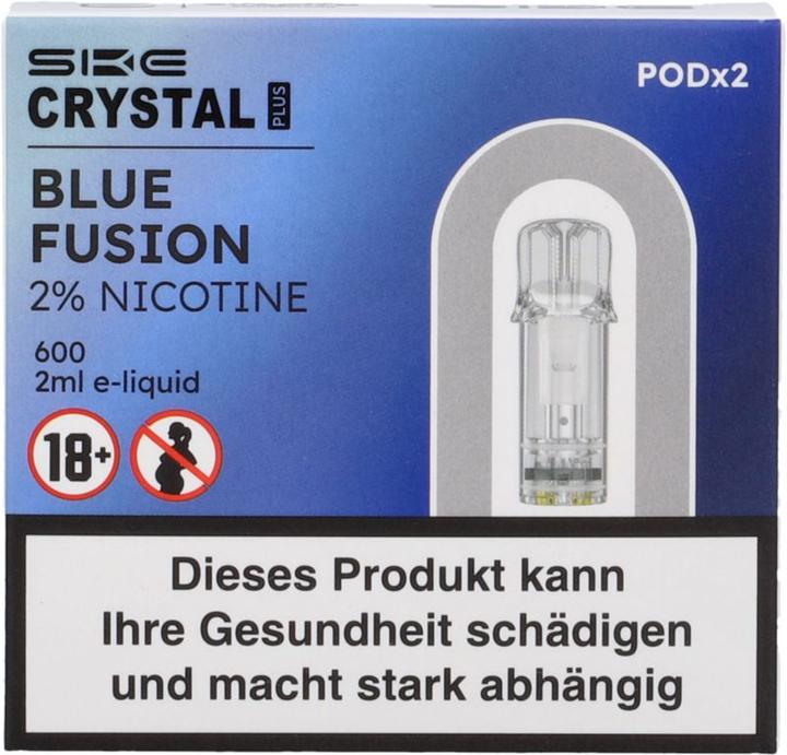 Produktbild SKE Crystal Plus Blue Fusion - E-Pod-Nachfüllung - 2 Stk. à 2 ml