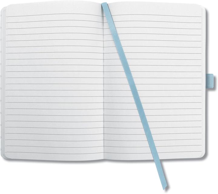 Valeurs nutritives et ingrédients Sigel Carnet de notes A6 JN118 sky blue, ligné, 174 p. (A6, À rayures, Couverture rigide)