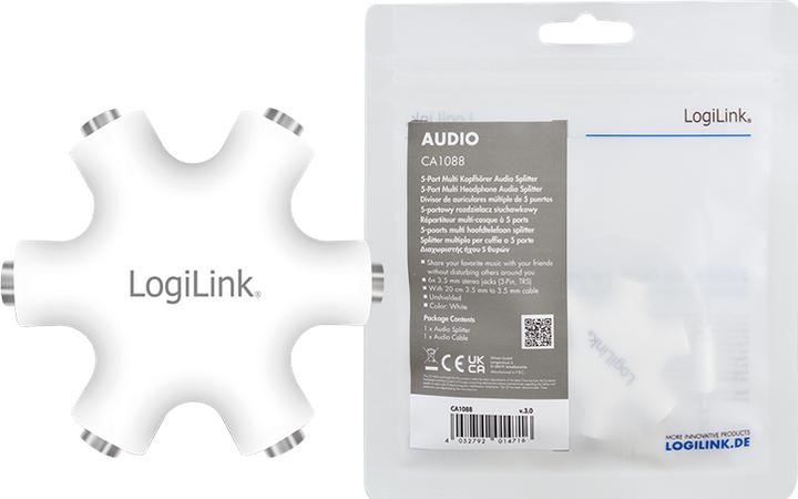 Actual product image LogiLink Audio Splitter (Jack adapter)