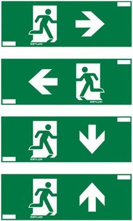 Esylux Pictogram escape route sticker left EN10077500