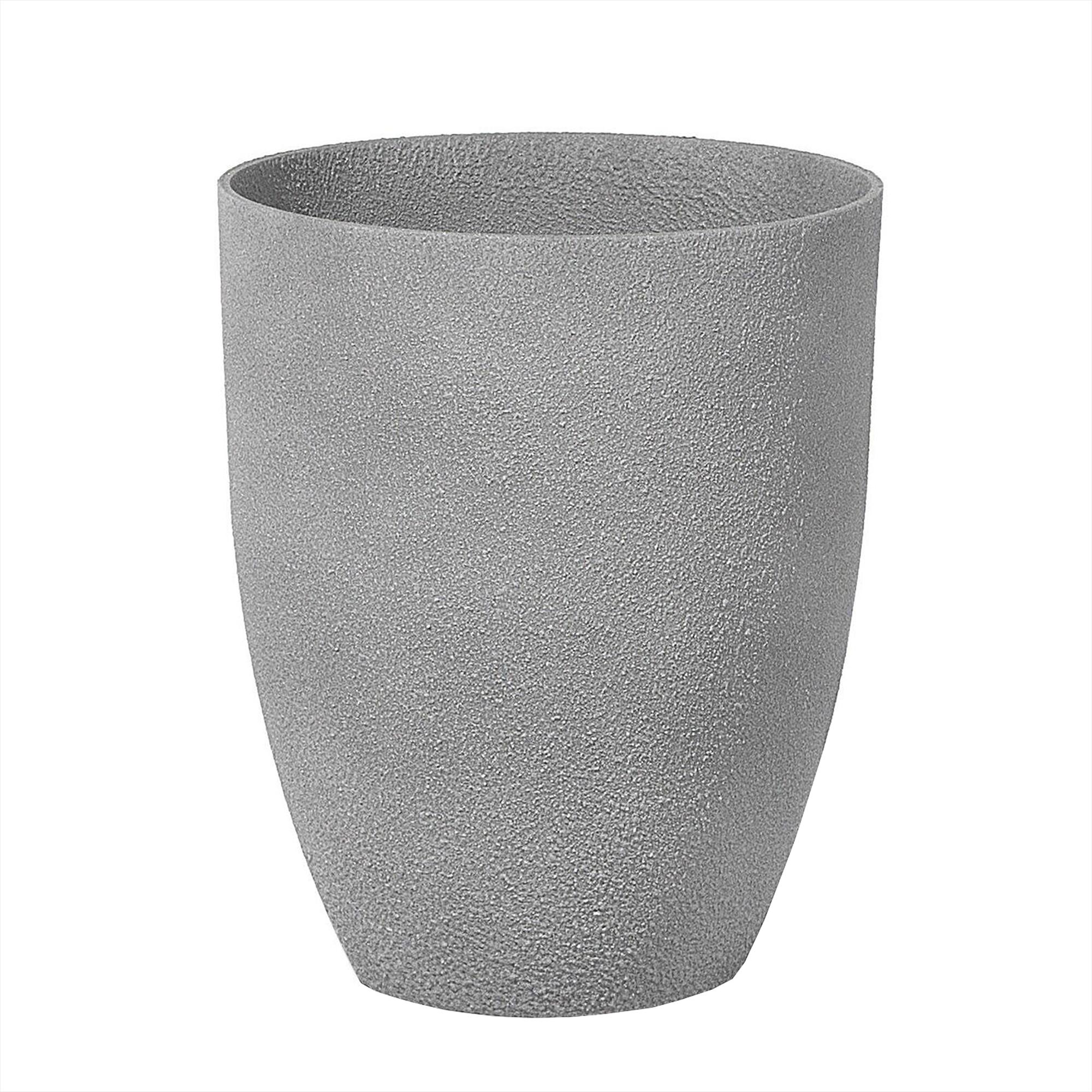 Beliani, Blumentopf, Blumenkübel 2er Set grau rund 35 x 35 x 42 cm CROTON (35 cm)