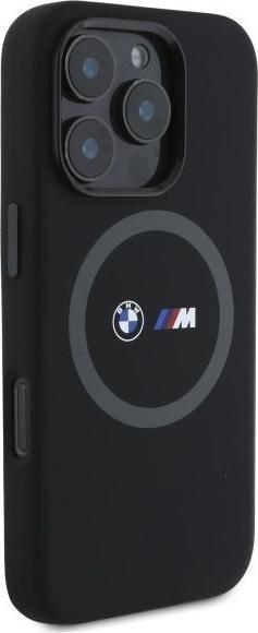 Immagine prodotto BMW BMHMP16X23SROK Custodia rigida iPhone 16 Pro Max 6,9" in silicone M Anello stampato MagSafe (Apple iPhone 16 Pro Max)