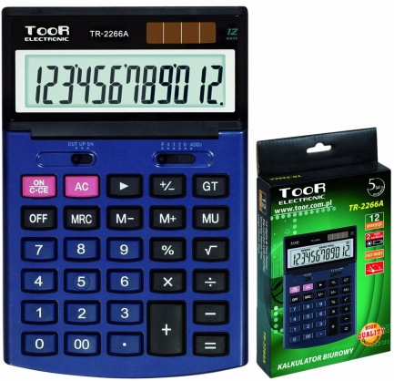 Toor Electronic Calculator TR-2266A (Batteries)