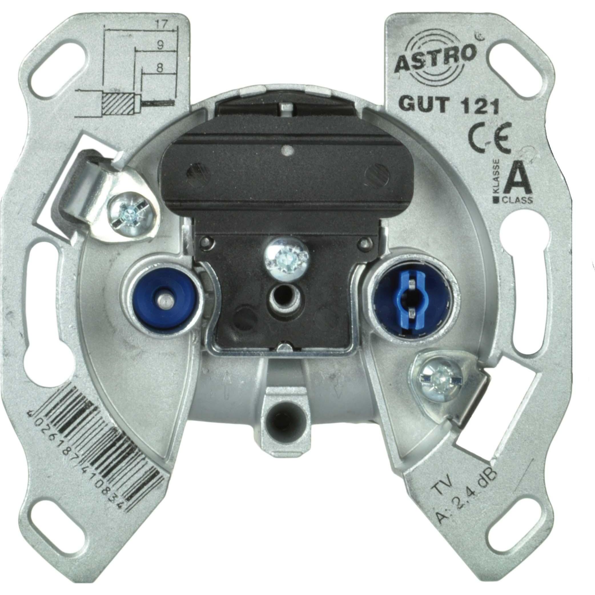 Schneider Electric Antennensteckdose Stichleitungsd. ad=2dB 162210 (Antennendose), SAT Zubehör