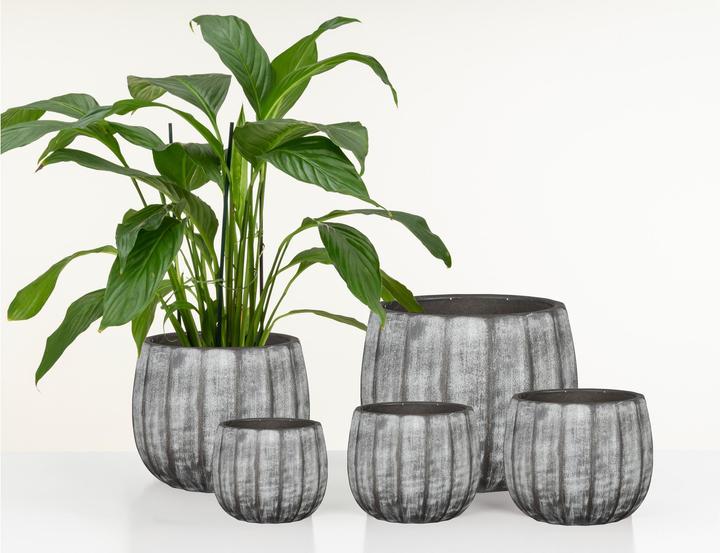 Produktbild Scheurich Blumentopf Runa 2.1 l, Grau (14 x 11 cm)