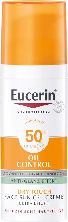 Eucerin Crema gel solare (Crema solare viso, SPF 50+, 50 ml, 150 g)