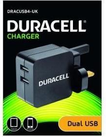 Immagine prodotto Duracell Caricabatterie USB per telefono/tablet 2x2,4A (2 porte)