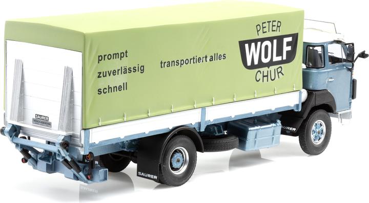 Produktbild AutoCult Saurer D250B Pritsche Plane Peter Wolf Chur
